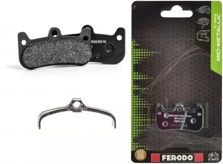 Okładziny hamulcowe rowerowe Ferodo E-bike półmetaliczne FBP019FE do CURA 4 - FBP019FE