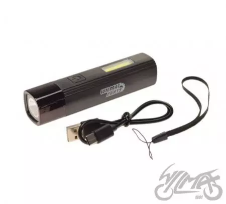 Latarka LED XPG + COB USB-C smycz powerbank - AA2539