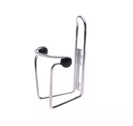 Koszyk na bidon rowerowy aluminium srebrny  - AWR2004S
