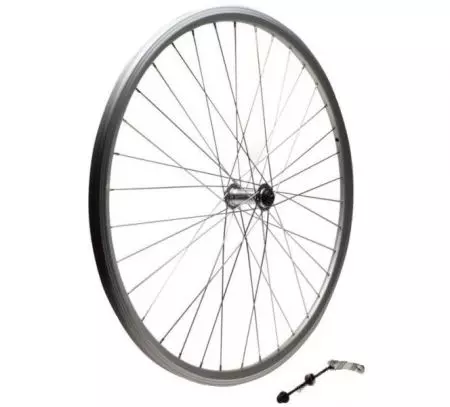 Koło rowerowe 28" przednie ATB QR stożek Srebrne - AWR2822