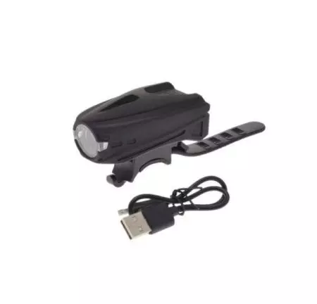 Lampka rowerowa przednia LED 250lumen USB - AWR1161