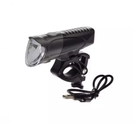 Lampka rowerowa przednia LED 200lm USB - AWR1169
