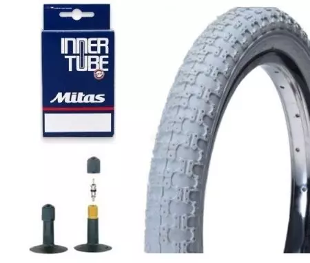 Opona rowerowa Awina 16x2.125 + dętka AV ZESTAW - OAR1604W