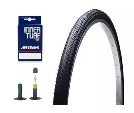 Opona rowerowa Awina 28x1 3/8x1 5/8 + dętka AV ZESTAW - OAR2801