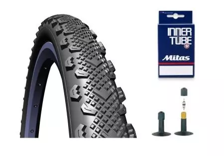 Opona rowerowa Mitas 20x1.90 Winner V45 + dętka AV ZESTAW - V4520