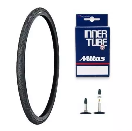 Opona rowerowa Mitas 26x1.50 Flash V66 + dętka FV ZESTAW - V6640-559