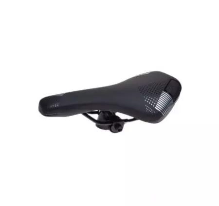 Siodełko rowerowe MTB 140mm poliuretan Czarne - AWR2198