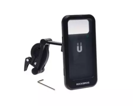 Uchwyt rowerowy na telefon na kierownice Czarny - AWR1503