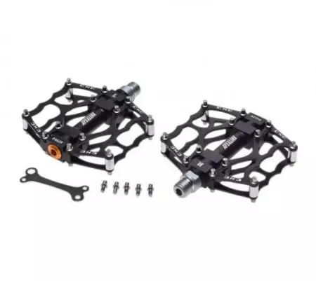 Pedały rowerowe Apexlink platformowe alu Czarne - AWR0331