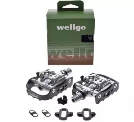Pedały rowerowe Wellgo SPD dwustronne - AWR0055