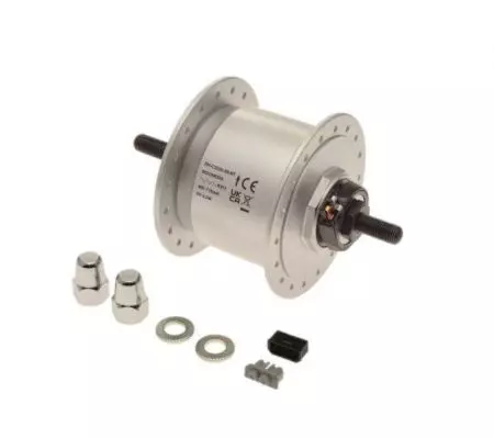 Piasta rowerowa Shimano 36H z prądnicą srebrna - AWR2652
