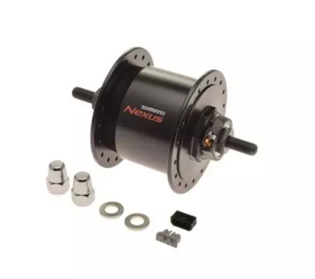 Piasta rowerowa Shimano 36H z prądnicą czarna - AWR2652B
