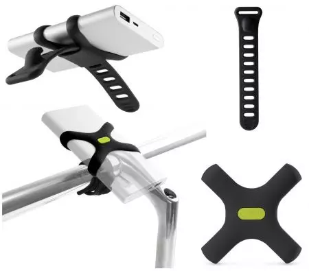 Uchwyt rowerowy na telefon Bone Phone Charger Accessory Kit czarny - BK21041-BK