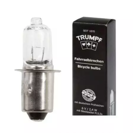 Żarówka rowerowa przednia halogen 6V 2.4W - AWR1372