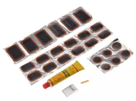 Zestaw naprawczy dętki łatki klej drapak komplet XL  - AA0124774