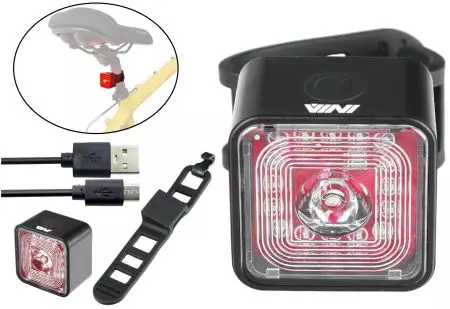 Lampka rowerowa VINI VL01R Tylna 30lumen - CB000015