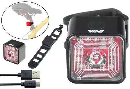 Lampka rowerowa VINI VL01S Tylna Smart 120lumen - CB000016