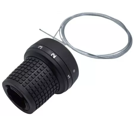 Dźwignie przerzutek Sunrun 3x6 Gripshift + linki
