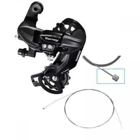 Przerzutka tylna Shimano 6/7-rzędowa RD-TY300 na śrubę z linką - ARDTY300D