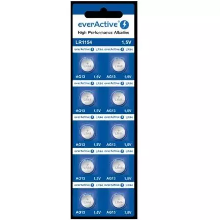 Baterie LR44 LR1154 EverActive blister 10szt - EVERLR44