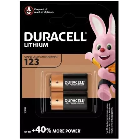 Bateria CR123 DURACELL 2 sztuki - DCR123