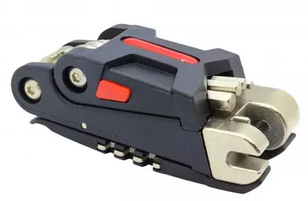 Multitool rowerowy Kenli 16 funkcji skuwacz imbusy łyżki do opon wkrętaki - 00313