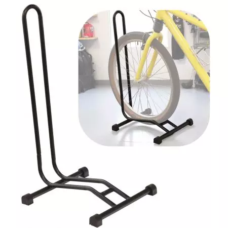 Stojak rowerowy ekspozycyjny V BIKE kształt "L" 20-29" czarny - CRANKBIKE055