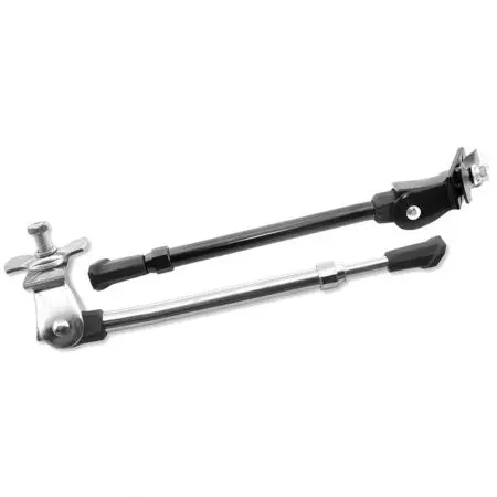 Stopka rowerowa centralna V BIKE 20-28" regulowana srebrny - KS-101S-A