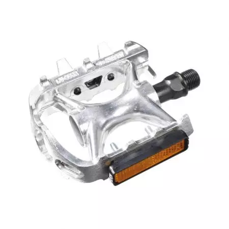 Pedały rowerowe dziecięce V BIKE 9/16" M14 srebrne - LU-935