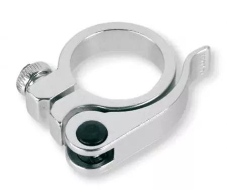 Obejma zacisk sztycy V BIKE szybkozamykacz 34.9mm biały - XTB-C -34.9