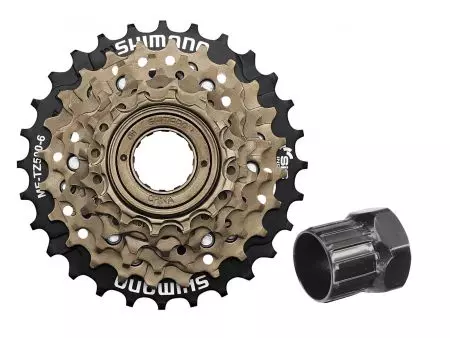 Wolnobieg rowerowy Shimano MF-TZ50 6s z kluczem do odkręcania - AMFTZ5006428