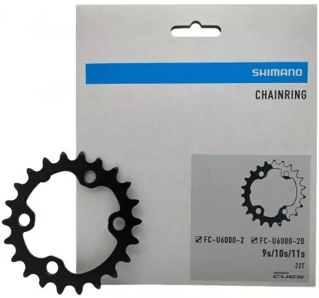 Zębatka mechanizmu korbowego Shimano CUES 22T do korby FC-U6000-2 - Y0RB9802T