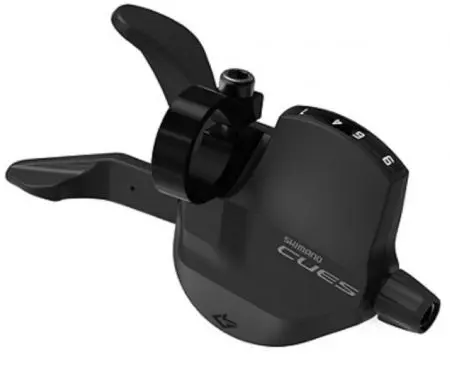 Dźwignia przerzutki Shimano CUES 9rz Rapidfire PLUS obejma wizjer - ESLU40009RAP