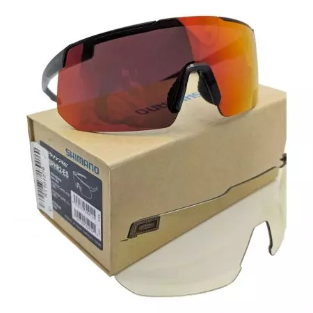 Okulary rowerowe Shimano S-PHYRE CE-SPHR2 Ridescape Ex Sunny czarny mat - ECESPHR2ESL02