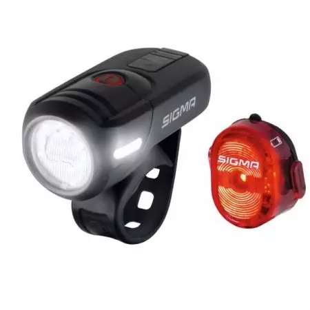 Lampki rowerowe Sigma AURA 45 + NUGGET II zestaw - 17460