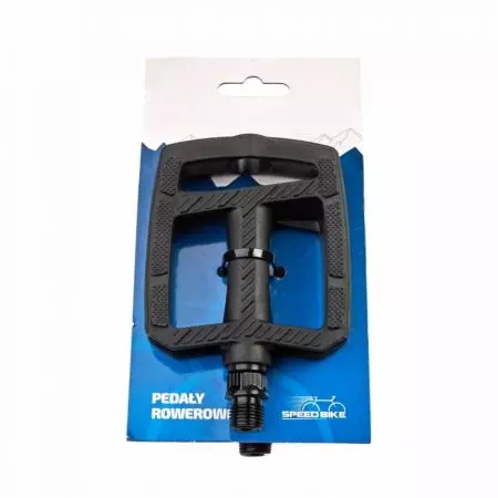 Pedały rowerowe platformowe PCV FP-872B miejskie aluminiowe czarne - PED030
