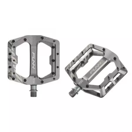 Pedały rowerowe FUNN FUNNDAMENTAL GRS aluminium 6061 CNC szare - PD19MLL-05