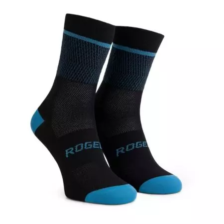 Skarpetki rowerowe Rogelli HERO II bezszwowe 160 mm niebieskie M 36-39 - 352287-3