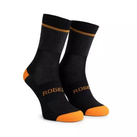 Skarpetki rowerowe Rogelli HERO II bezszwowe 160 mm pomarańczowe M 36-39 - 352286-3