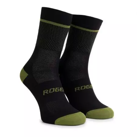 Skarpetki rowerowe Rogelli HERO II bezszwowe 160 mm zielone XL 44-47 - 352289-5