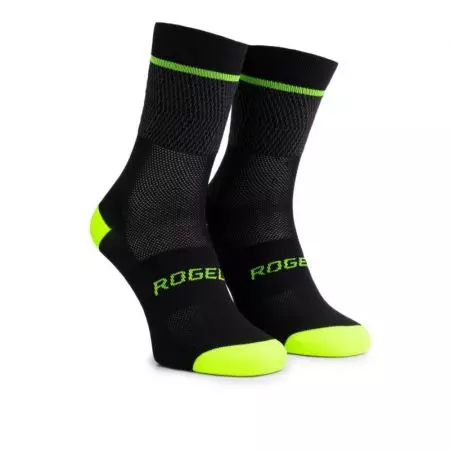 Skarpetki rowerowe Rogelli HERO II bezszwowe 160 mm żółte M 36-39 - 352285-3