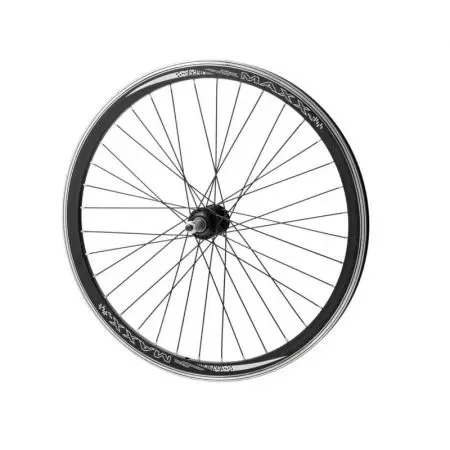 Koło rowerowe 24'' tył wolnobieg stożek O-czarna P-srebrna - K24-TW-S-CS