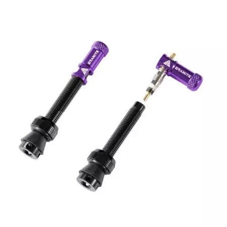 Wentyle Bezdętkowe Tubeless Granite 44mm purpurowe - GVS18-17
