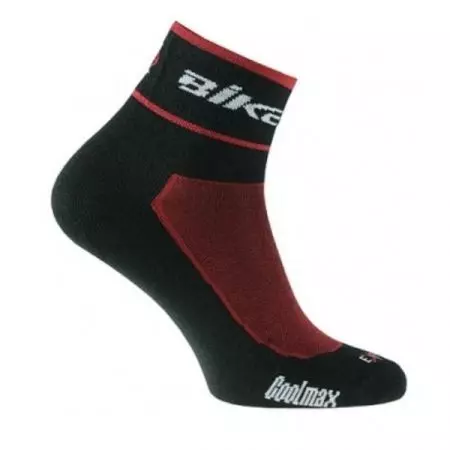Skarpetki rowerowe BIKE Coolmax czarno bordowe 35-38 - 064-01-2