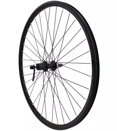 Koło rowerowe 26'' tył kaseta stożek CL oś QR O-cz P-cz - K26-TK-S-CCQRSH - K26-TK-S-CCQRSH