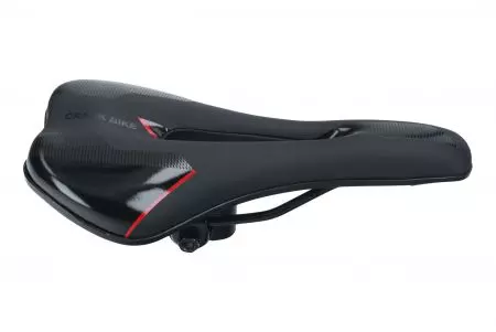 Siodełko rowerowe Crankbike czarno-czerwone 143x280mm