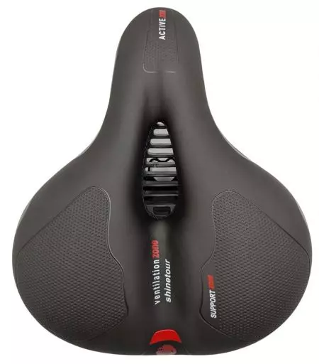 Siodełko rowerowe Crankbike Kanapa 210x250mm odblask