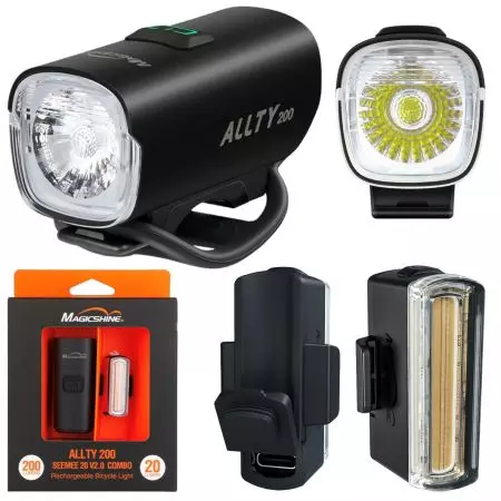 Lampka rowerowa przednia MAGICSHINE Allty 200 + tylna Seemee 20 - MGS-ALLTY200-SEEMEE20V2