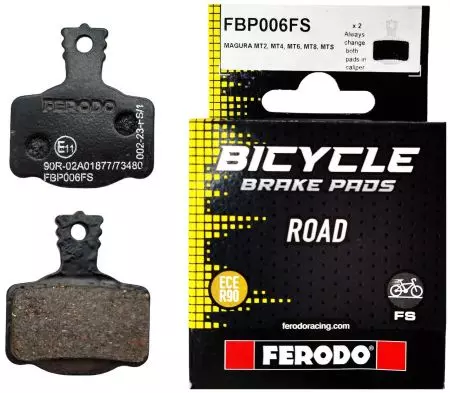 Okładziny hamulcowe rowerowe Ferodo E-bike żywiczne do Campagnolo - FBP006FS