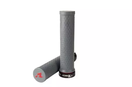 Chwyty rowerowe R-Bike Lock ON obejma CNC szare - B-MPRBIKEGR20